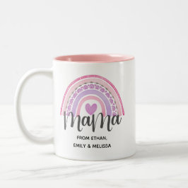 Personlig Rainbow Mamma Mors dag Mugg