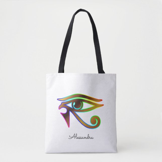 Personlig Rainbow Öga av Horus New Age Gift Tygkasse (Framsida)