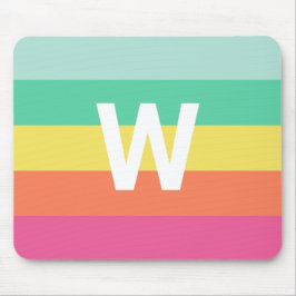 Personlig Rainbow Sherbet Färg Block Rand Musmatta