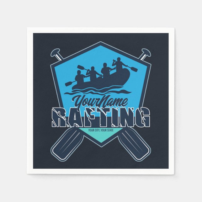 Personlig Raiting Whitewater River Äventyr Pappersservett (Framsidan)