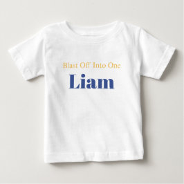Personlig raketstart på ett födelsedagsklänning t shirt