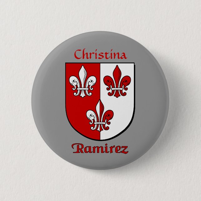 Personlig Ramirez Historical Shield Knapp (Framsida)
