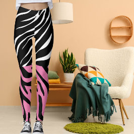 Personlig Rand Big Cat Print Vild Animal Roligt Leggings