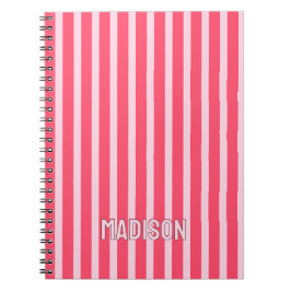 Personlig randig journal, anteckningsbok med eget