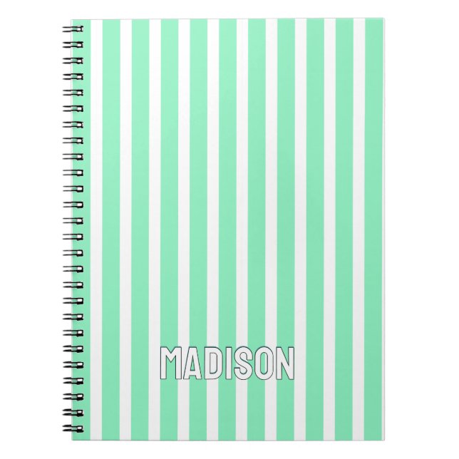 Personlig randig journal, anteckningsbok med eget  (Framsidan)