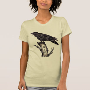 Personlig Raven/Kråka T Shirt, Original Art T-shirt