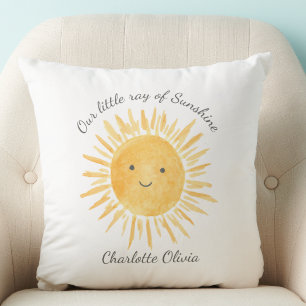 Personlig Ray of Sunshine Nursery Kudde
