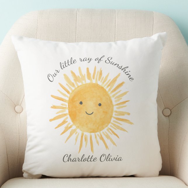 Personlig Ray of Sunshine Nursery Kudde (Skapare uppladdad)