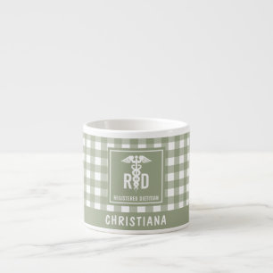 Personlig RD Registered Dietitian Play Mönster Espressomugg