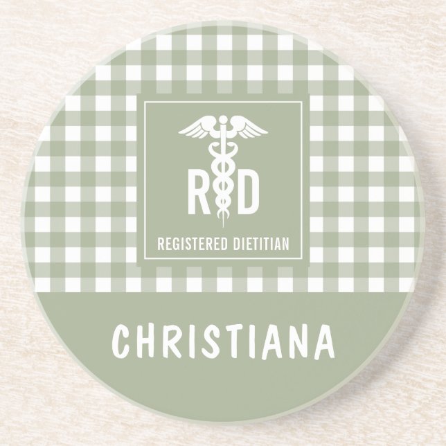 Personlig RD Registered Dietitian Play Mönster Underlägg (Framsidan)