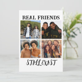 Personlig "Real Friends still Exist" - fototemp Julkort