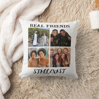 Personlig "Real Friends still Exist" - fototemp Kudde