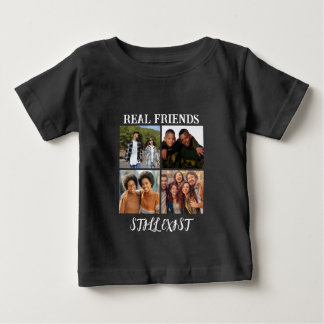 Personlig "Real Friends still Exist" - fototemp T Shirt