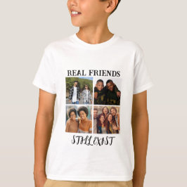 Personlig "Real Friends still Exist" - fototemp T Shirt