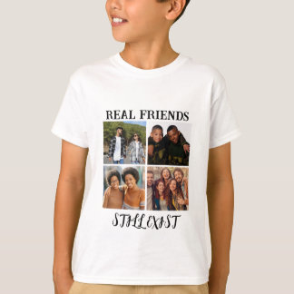 Personlig "Real Friends still Exist" - fototemp T Shirt