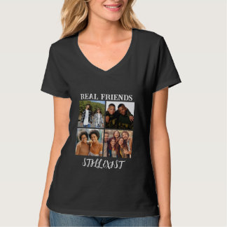 Personlig "Real Friends still Exist" - fototemp T Shirt