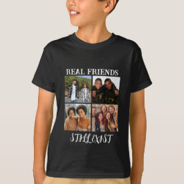 Personlig "Real Friends still Exist" - fototemp T Shirt