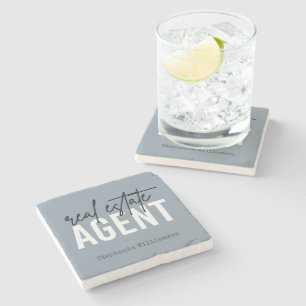 Personlig Real Gods Agent Gifts for Realtor Stenunderlägg