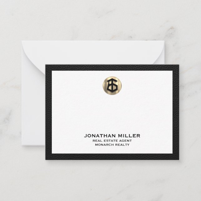 Personlig Real Gods Agent Notecard Anteckningskort (Framsida)
