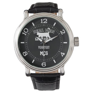 Personlig Real Manar Kärlek Cats White Silhouette Armbandsur