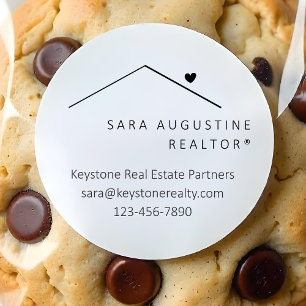 Personlig Realtor Sticker Runt Klistermärke