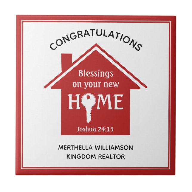 Personlig Realtor till Client New Home Kakelplatta (Framsidan)