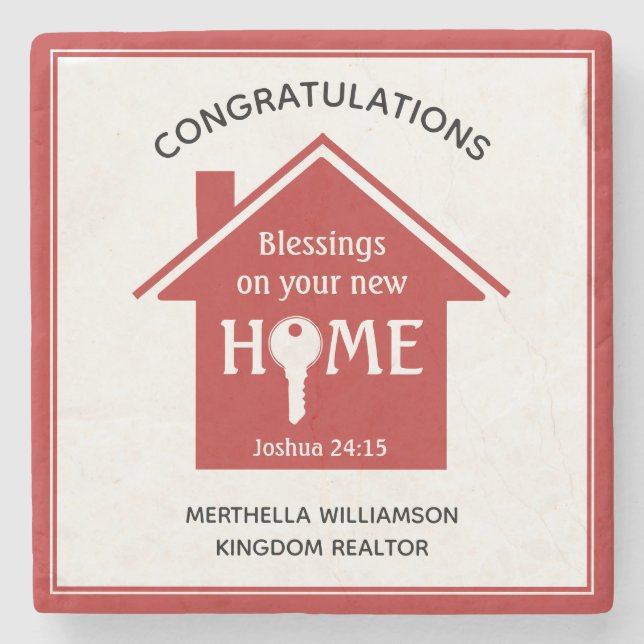 Personlig Realtor till Client New Home Stenunderlägg (Framsidan)