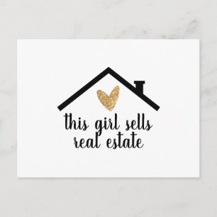 Personlig Realtor-vykort Vykort