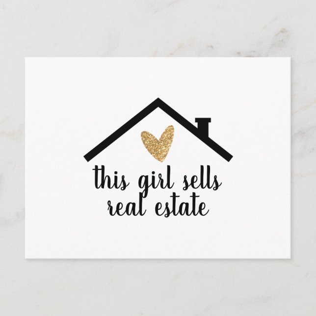 Personlig Realtor-vykort Vykort (Framsida)