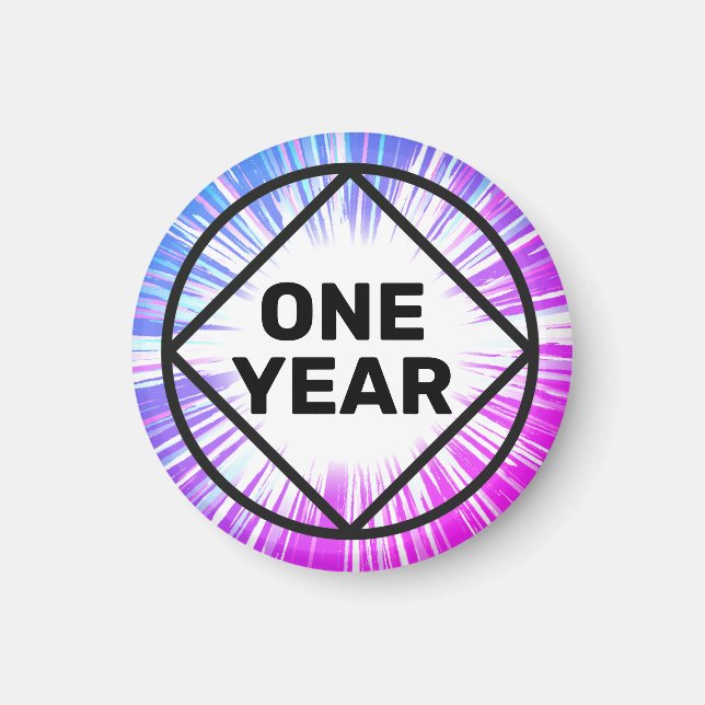 Personlig Recovery Gift några dagar färg Magnet (Framsidan)