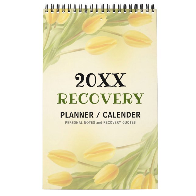 PERSONLIG Recovery Quote Progress Gift-plan Kalender (Omslag)