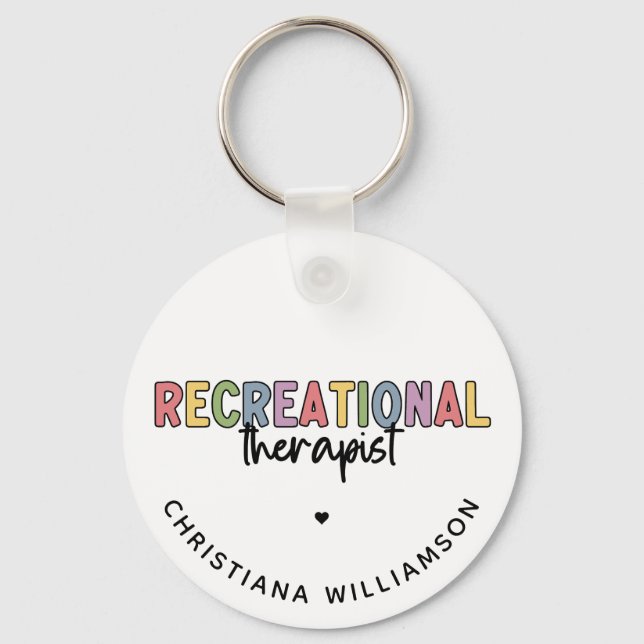 Personlig Recreational Therapist Nyckelring (Framsida)