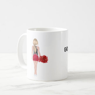 Personlig Red and Black CheerLedare Kaffemugg