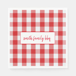 Personlig Red and White Buffalo Play Napkin Pappersservett