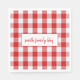 Personlig Red and White Buffalo Play Napkin Pappersservett