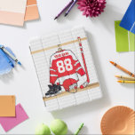 Personlig Red and White Ice Hockey Jersey iPad Skydd<br><div class="desc">En unik och roligt sportdesign med en personlig ishockeyjersey som hänger i ett skållrum med hjälm, isskridskor och en hockeyklubba. Tjersey kan vara helt personlig med det antal och namn som du väljer att ge en underbar gåva till alla ishockey fläkt, ishockeytränare eller ishockeyspelare. Andra färger som finns tillgängliga i...</div>