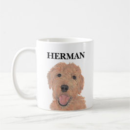Personlig Red Apricot Golden Doodle Kaffemugg