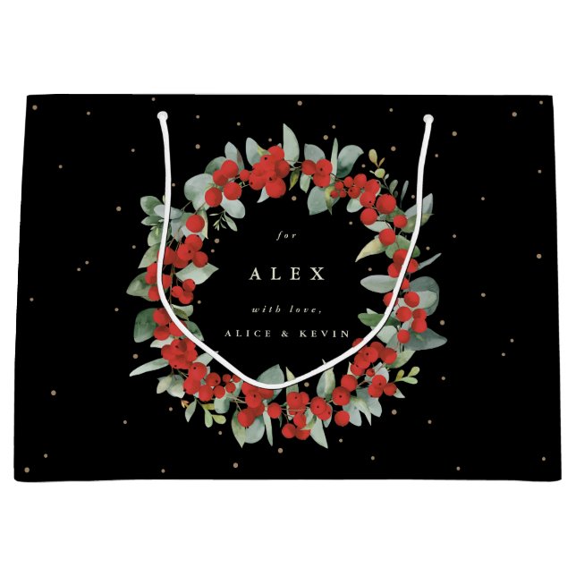 Personlig Red Berry+Eucalyptus jul (Framsidan)