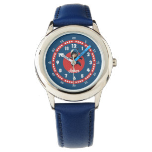 Personlig Red & Blue Action Hero Ninja Kids Armbandsur