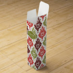 Personlig red Chirstmas snöflingor mönster Vinlåda<br><div class="desc">Lägg dina gåvor i stil med den här vackra julklappen som har söt moderns dekorativa dekorationsmönster i rött,  grönt och brunt,  anpassa den med ditt eget ord och namn! Du kan också klicka på knappen "Anpassa den" under bild,  justera elegant:s storlek för att uppfylla dina behov.</div>