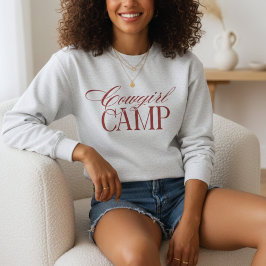 Personlig Red Cowgirl Camp Bachelorette T Shirt