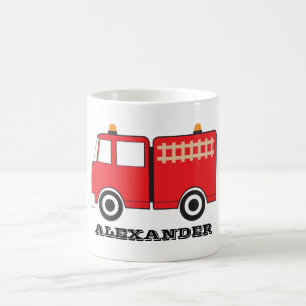 Personlig Red Fire Lastbil Kaffemugg