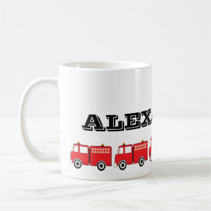 Personlig Red Fire Lastbil Kaffemugg