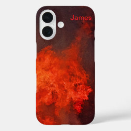 Personlig Red Fire Sturdy Apple iphone case