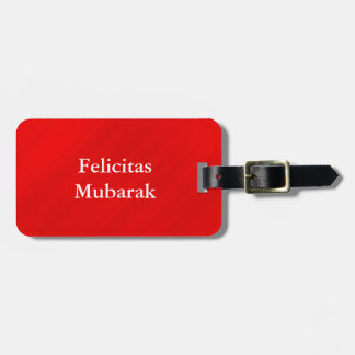 Personlig Red Glamor Dubbla Sided Bagagebricka