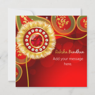 Personlig Red Gnistra Lycklig Raksha Bandhan