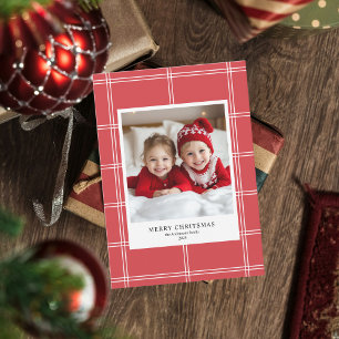 Personlig Red God jul Photo Inbjudningar