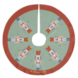 Personlig Red Grönt Nutcracker Ballet Music Julgransmatta Borstad Polyester