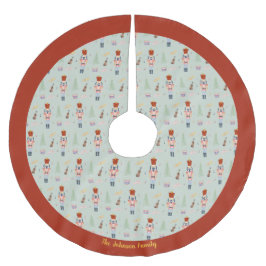 Personlig Red Grönt Nutcracker Ballet Music Julgransmatta Borstad Polyester