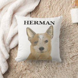 Personlig Red Heeler Australian Cattledog Kudde